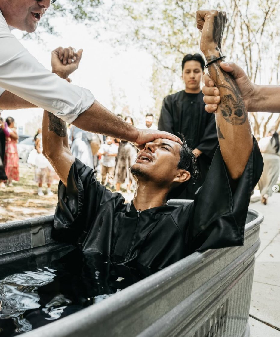 A meaningful baptism moment at CLFC