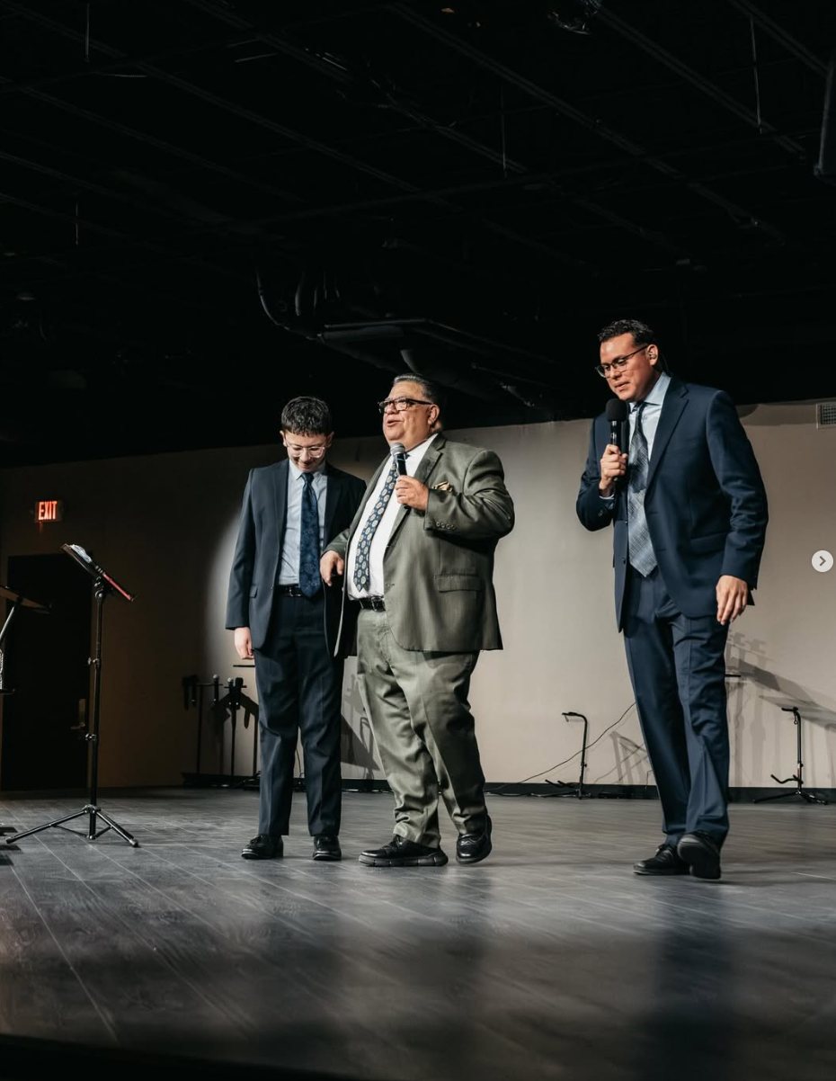 Speakers sharing a message on stage at CLFC
