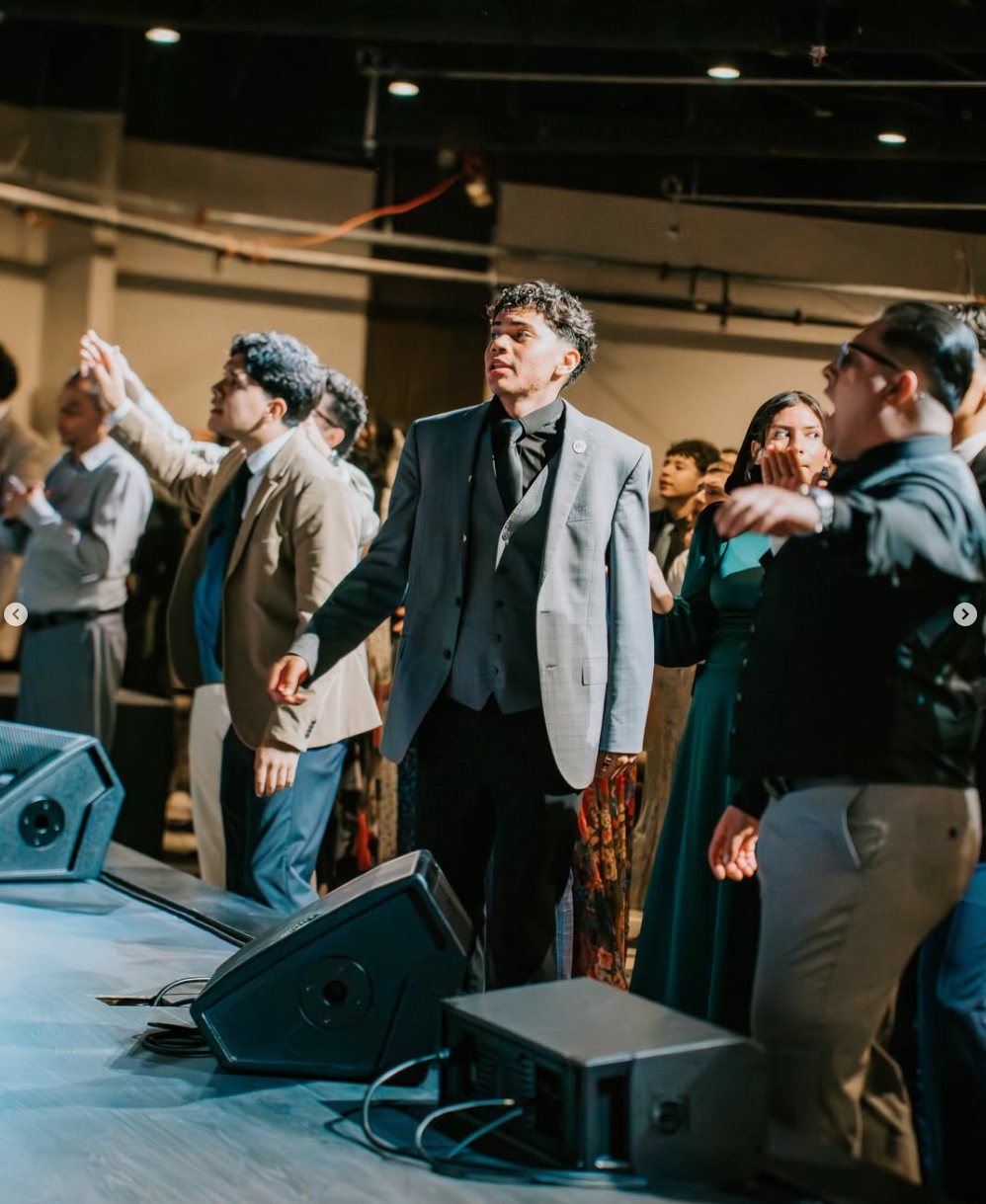 A reverent worship moment at CLFC